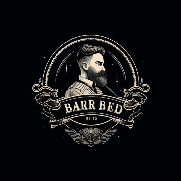 Diseño de logotipo vectorial de barbería