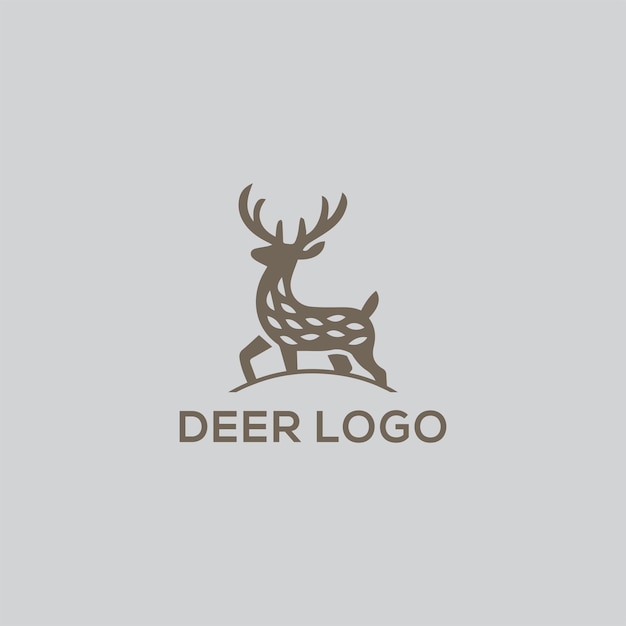 El diseño del logotipo vectorial de Buck Deer