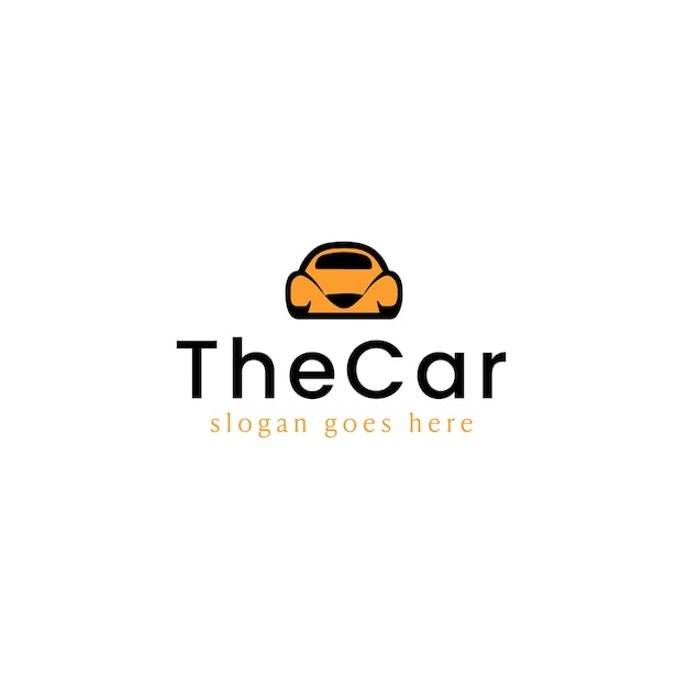 Diseño de logotipo vectorial de coche