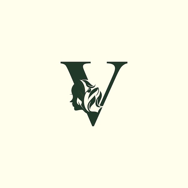 Diseño de logotipo vectorial de colección de letras con concepto de belleza