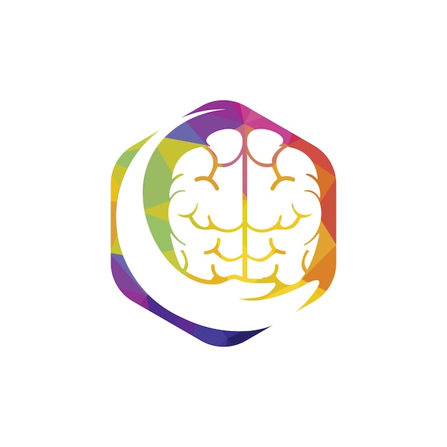 Diseño de logotipo vectorial para el cuidado del cerebro