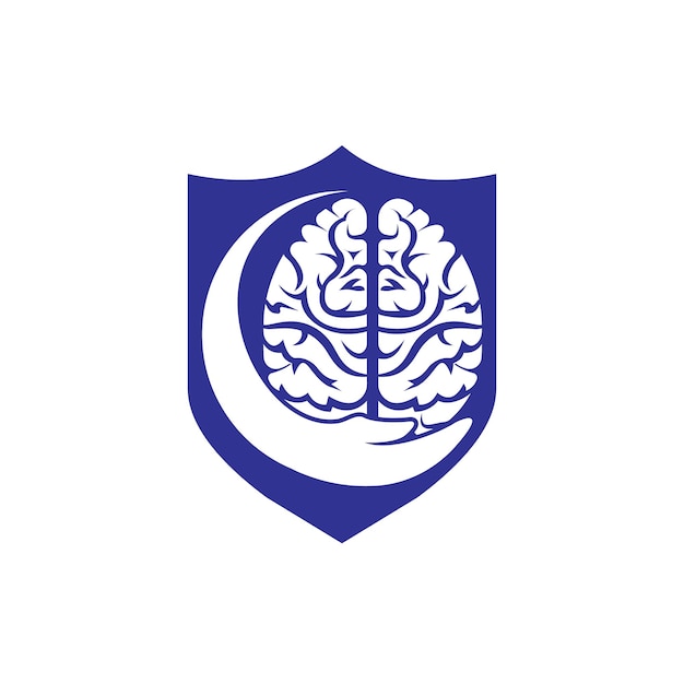 Diseño de logotipo vectorial para el cuidado del cerebro