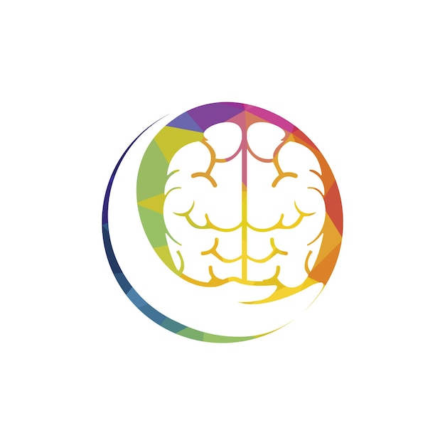 Diseño de logotipo vectorial para el cuidado del cerebro