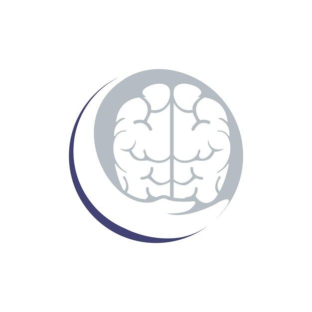 Diseño de logotipo vectorial para el cuidado del cerebro