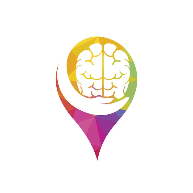 Diseño de logotipo vectorial para el cuidado del cerebro