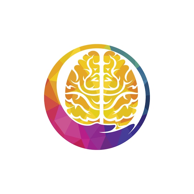Diseño de logotipo vectorial para el cuidado del cerebro
