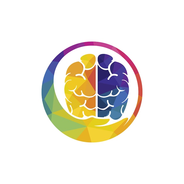 Diseño de logotipo vectorial para el cuidado del cerebro