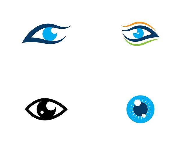 Diseño de logotipo vectorial para el cuidado de los ojos