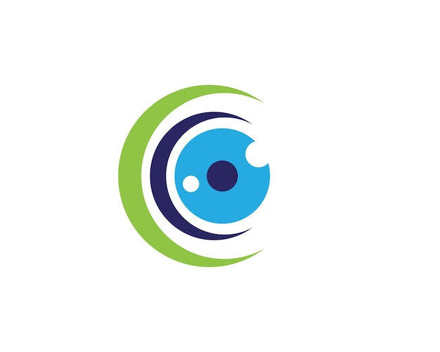Diseño de logotipo vectorial para el cuidado de los ojos