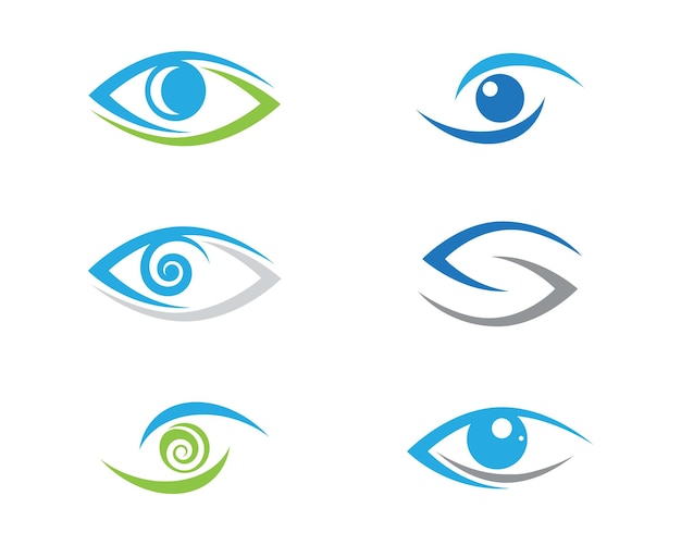 Diseño de logotipo vectorial para el cuidado de los ojos