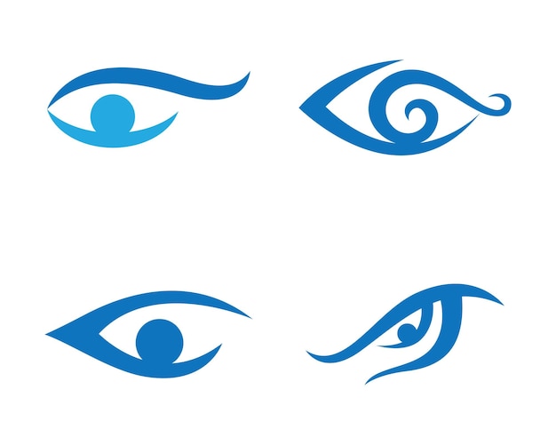 Diseño de logotipo vectorial para el cuidado de los ojos