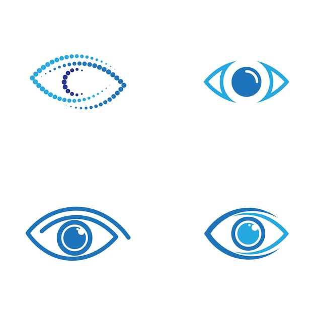 Diseño de logotipo vectorial para el cuidado de los ojos