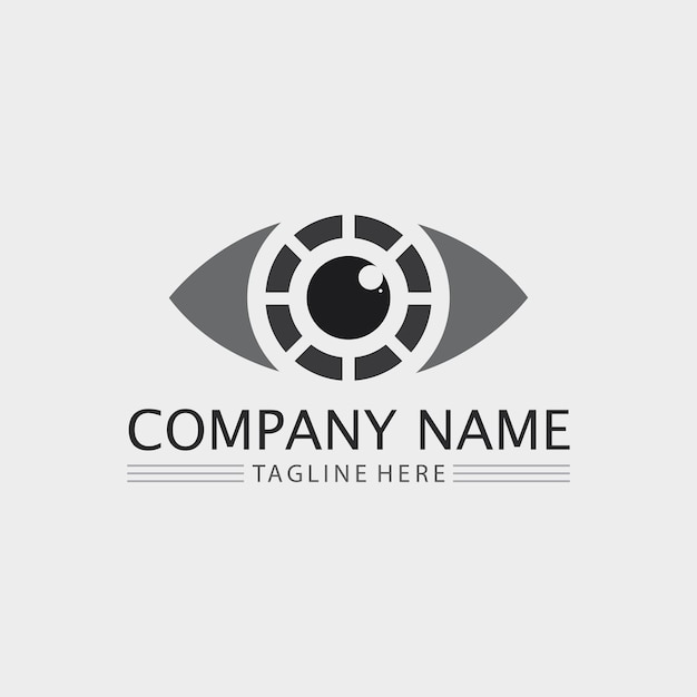Diseño de logotipo vectorial para el cuidado de los ojos