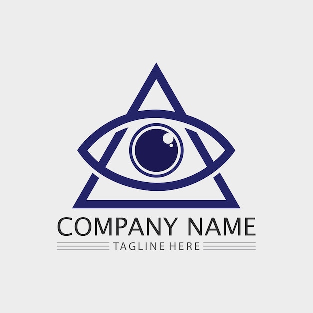 Diseño de logotipo vectorial para el cuidado de los ojos