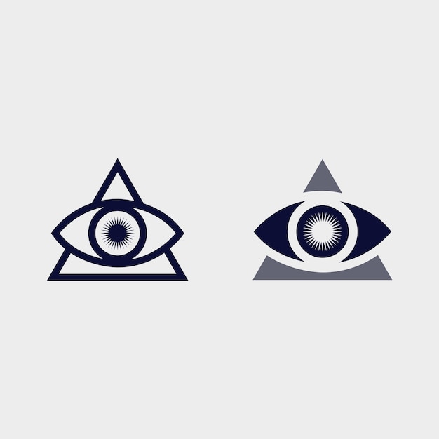 Diseño de logotipo vectorial para el cuidado de los ojos