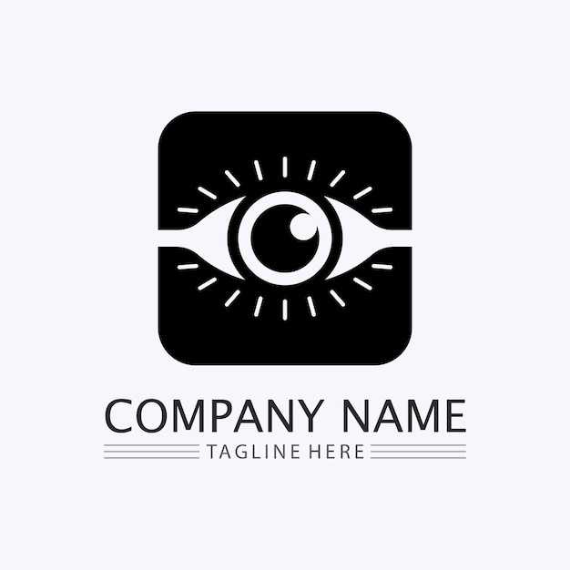 Diseño de logotipo vectorial para el cuidado de los ojos