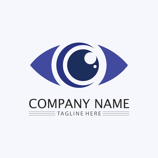 Diseño de logotipo vectorial para el cuidado de los ojos