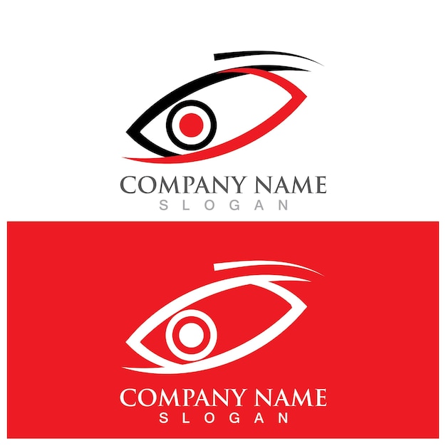 Diseño de logotipo vectorial para el cuidado de los ojos