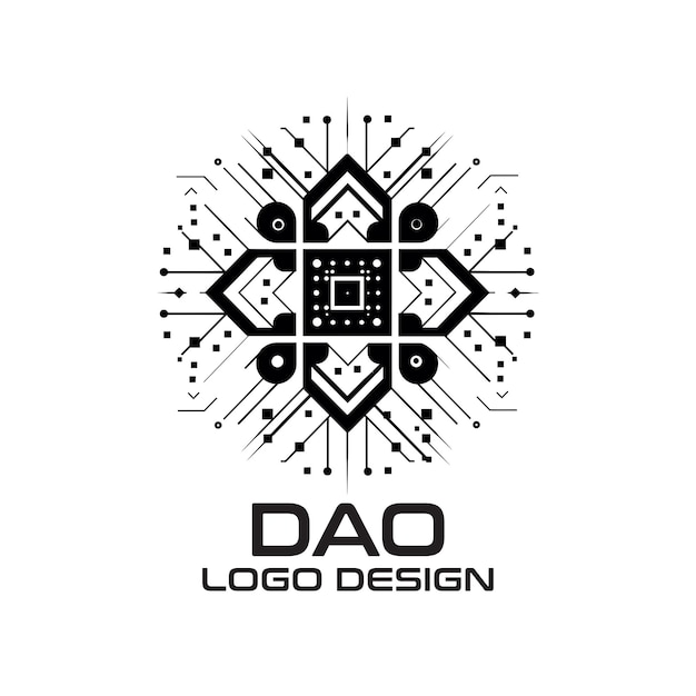 Diseño del logotipo vectorial de DAO