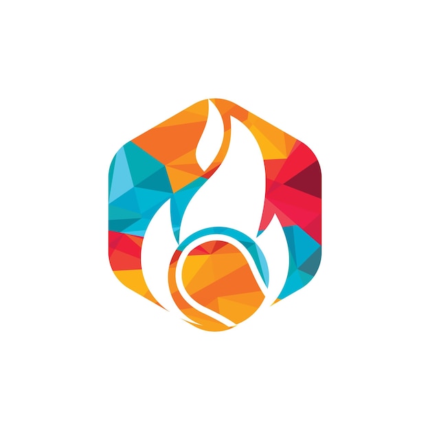 Diseño de logotipo vectorial de deportes de tenis