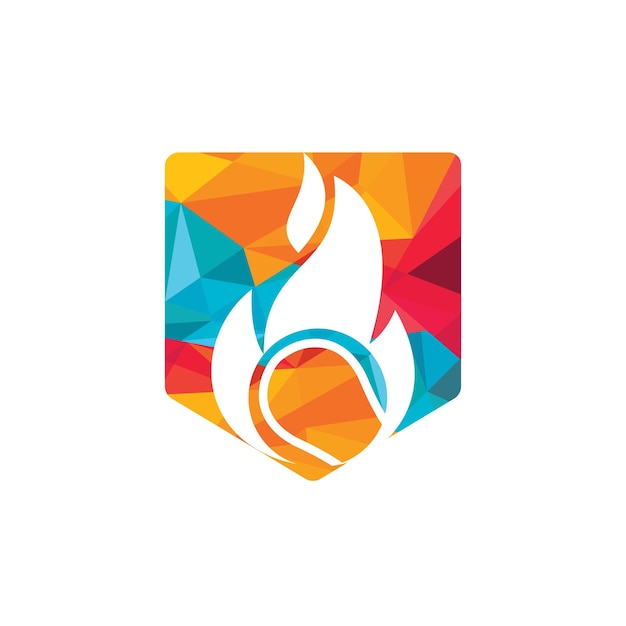 Diseño de logotipo vectorial de deportes de tenis