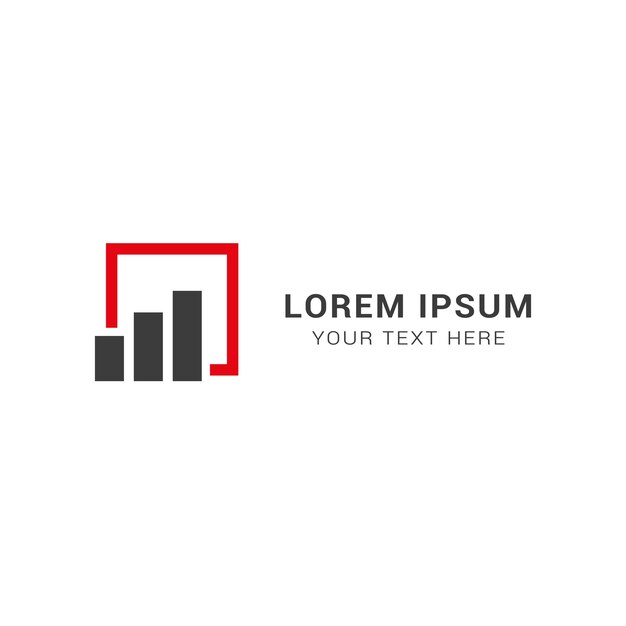 diseño de logotipo vectorial diagrama gráfico en el cuadro