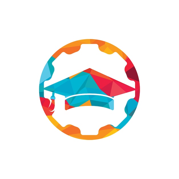 Diseño de logotipo vectorial de educación en ingeniería industrial