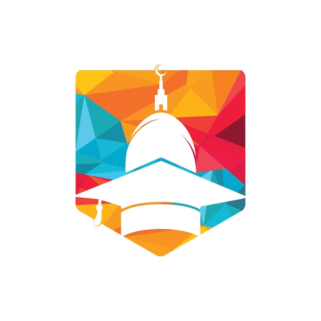 Diseño de logotipo vectorial de educación islámica