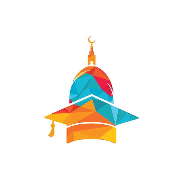 Diseño de logotipo vectorial de educación islámica