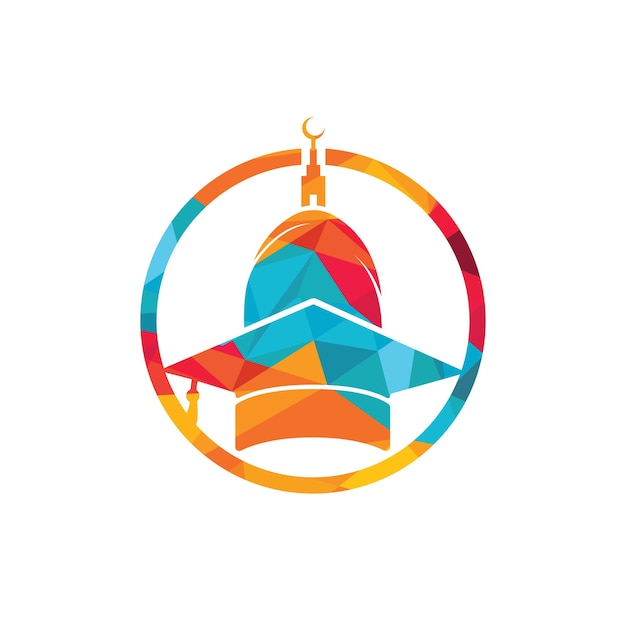 Diseño de logotipo vectorial de educación islámica