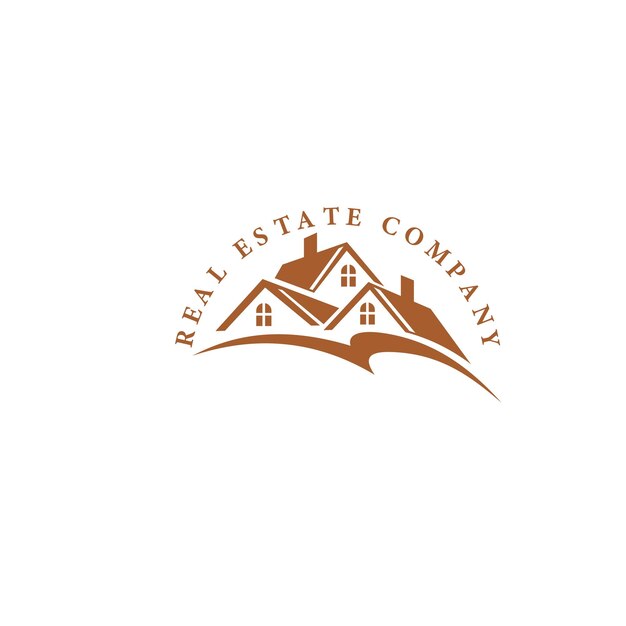 Diseño de logotipo vectorial de empresa inmobiliaria