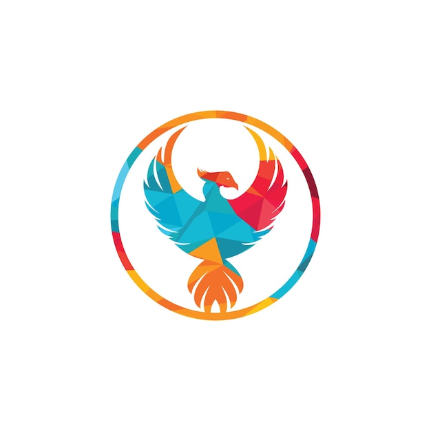 Diseño de logotipo vectorial de fénix