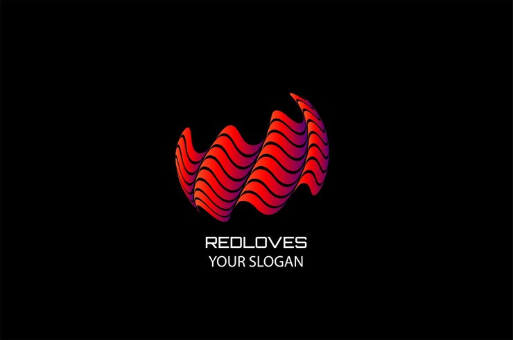 Vector diseño de logotipo vectorial de fondo colorido