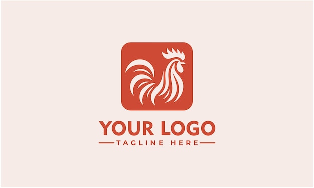 Diseño del logotipo vectorial del gallo Vintage Chicken Vector del logotipo para la identidad de alimentos y bebidas