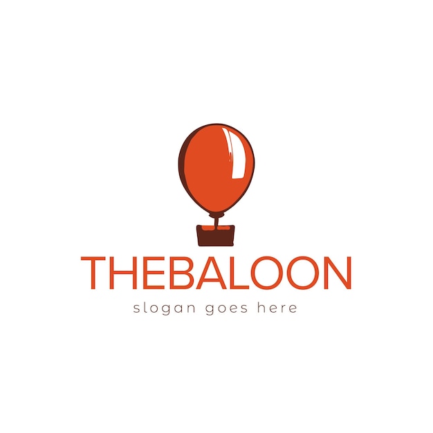 Diseño de logotipo vectorial de globo