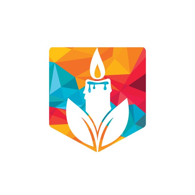 Diseño de logotipo vectorial de hoja de vela