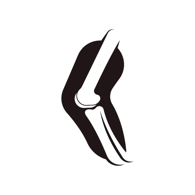 Diseño de logotipo vectorial de huesos articulares para clínicas ortopédicas