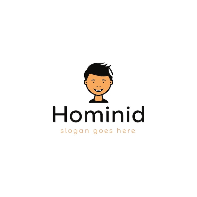 Diseño de logotipo vectorial humano