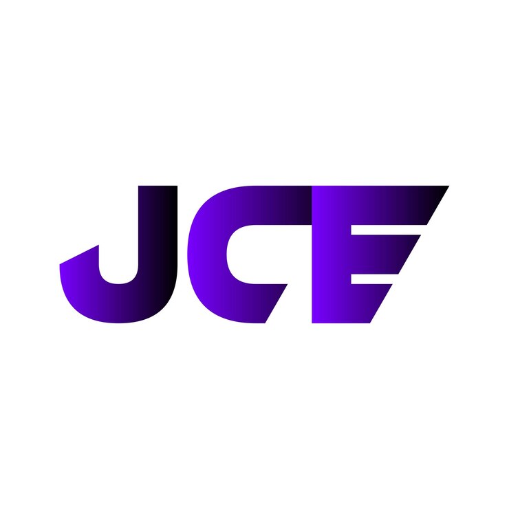Vector el diseño del logotipo vectorial del icono del símbolo inicial de la letra abstracta creativa de jce