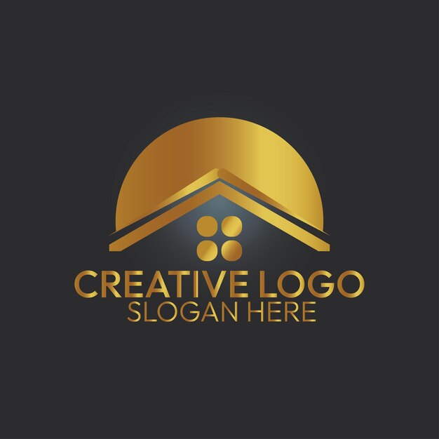 Diseño de logotipo vectorial inmobiliario