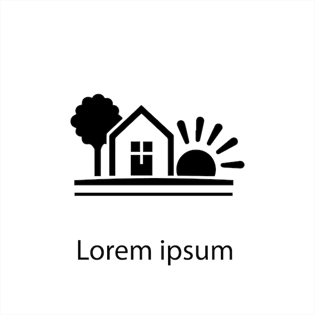 Diseño de logotipo vectorial inmobiliario