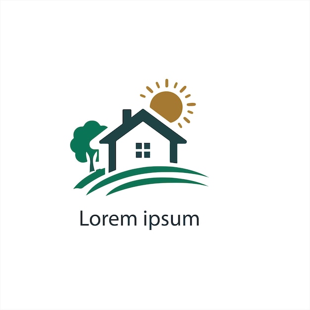 Diseño de logotipo vectorial inmobiliario