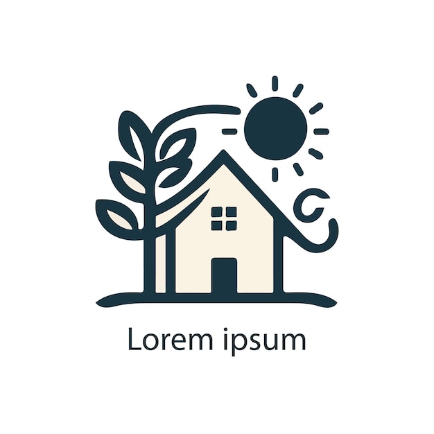 Diseño de logotipo vectorial inmobiliario