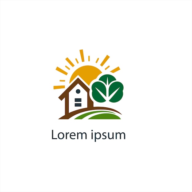 Diseño de logotipo vectorial inmobiliario