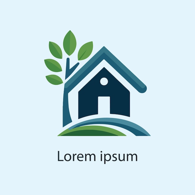 Diseño de logotipo vectorial inmobiliario