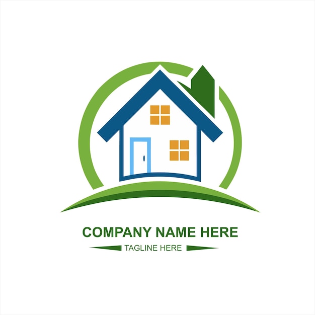 Diseño de logotipo vectorial inmobiliario