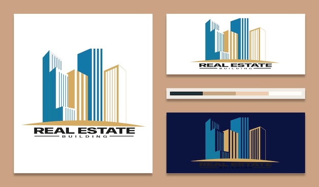 Diseño de logotipo vectorial inmobiliario