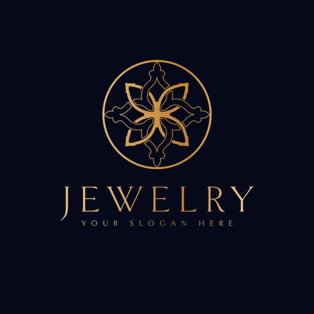 Diseño de logotipo vectorial de joyería Logotipo de símbolo geométrico abstracto Plantilla de logotipo de la industria de la belleza