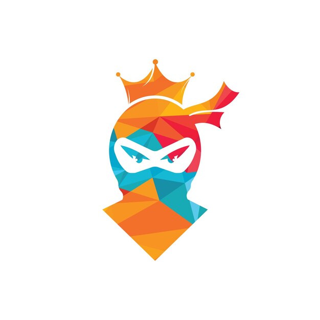 Diseño del logotipo vectorial de King Ninja