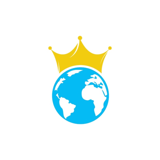 Diseño de logotipo vectorial King Planet